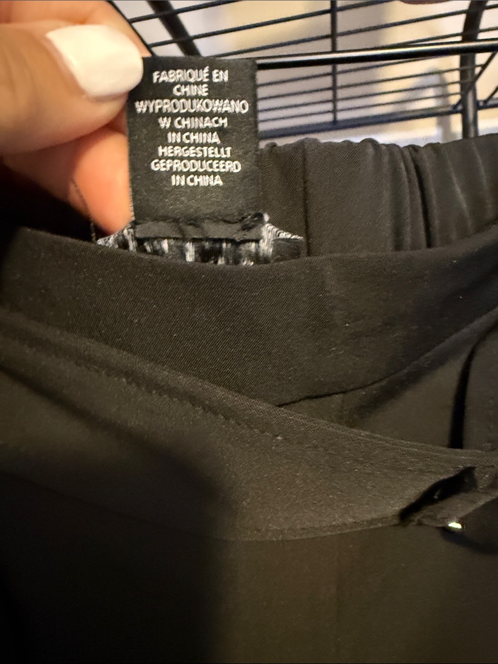 Nicole Miller Black Wide-Leg Tie Waist Pants - Picture 4 of 8